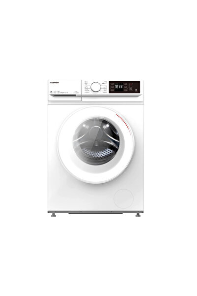 Toshiba غسالة ملابس أوتوماتيكية تحميل أمامي 7 كجم، عاكس، أبيض، TW-BP80A2BB(WK)