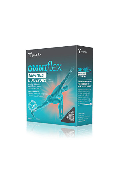 Yasenka أومنيفليكس ماغنيسيوم ديو سبورت 20 كيس بنكهة الليمون والليمون الحامض