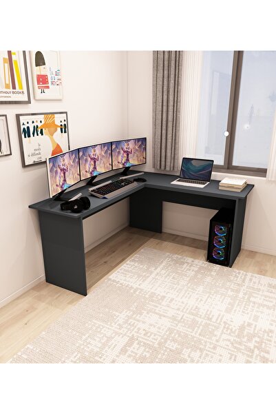 morepp Kerva L Çalışma Masası | Antrasit - Antrasit