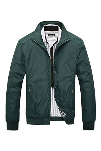 ENAR جاكيت ضيق مناسب لفصل الربيع والخريف، أخضر، مقاس 5XL