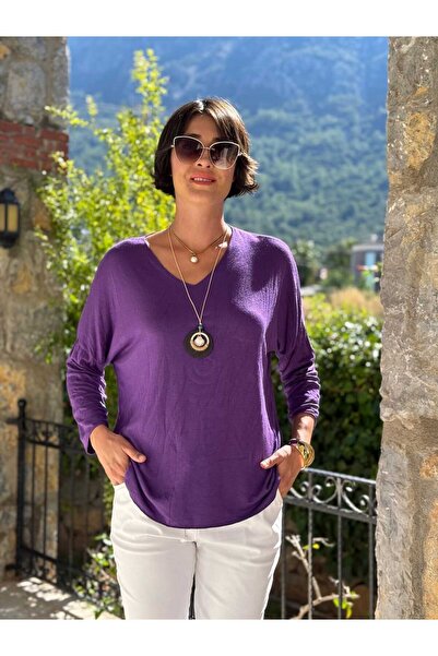 Punta Otantik NC2066RG Ιταλική μπλούζα με κανονική εφαρμογή, με λαιμόκοψη σε ...