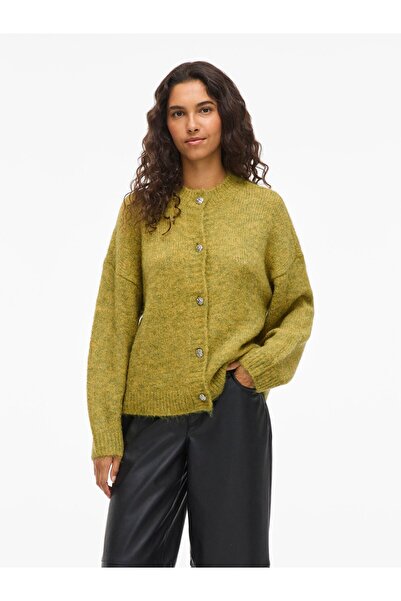 VILA Strickjacke VIMARLEY Rundhals