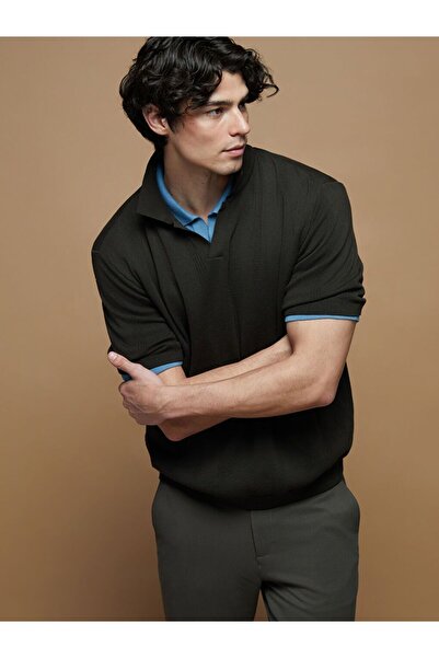 LC Waikiki Xside Polo Collar Men's Knitwear Sweater