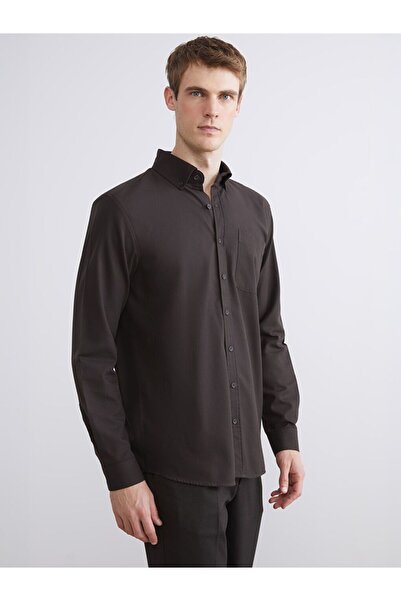 LC Waikiki Slim Fit Long Sleeve Gabardine Men's Shirt