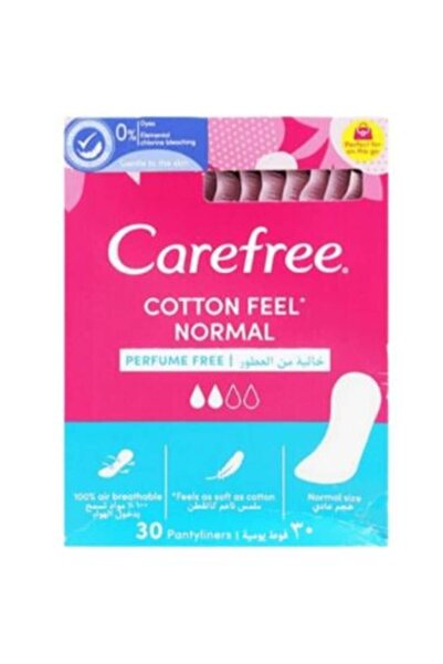 Carefree women's pads with cotton-like softness, 30 pcs