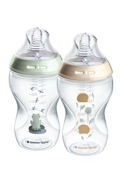 Generic Natural Start Baby Feeding Bottles 2x340ml Breast-Like Teat Anti-Colic Valve POND Design
