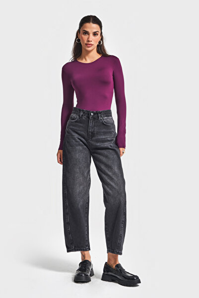 its basic Жіночі темно-сірі джинси Venüs 2w5-1 Carrot Fit Зручний крій 100% бавовна Денім