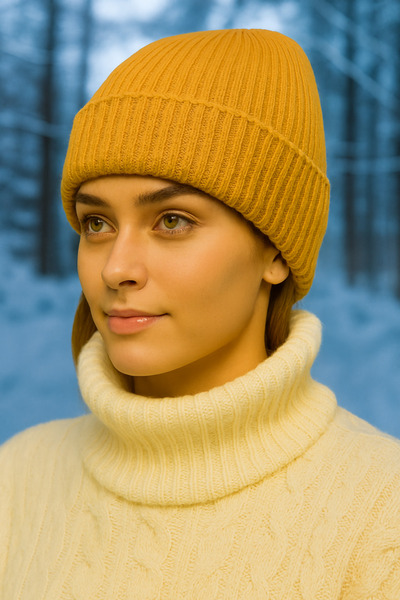 GONCA ŞAPKA Unisex Corded Basic Winter Trend Beanie