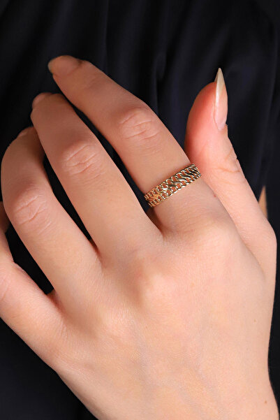 GÜLENLER ALTIN 14 Ayar Altın Kırkayak Yüzük