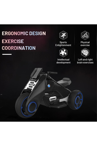 Generic Children's Electric Motorcycle Tricycle for Kids 3-9 Years