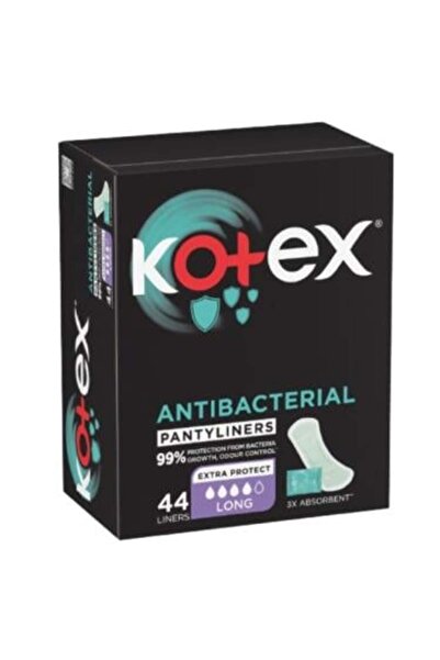 Kotex Daily Long Antibacterial Pads, 44 pads