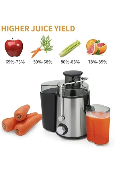 Generic 800W Multifunctional Centrifugal Juicer - 2-Speed Juice Extractor for Fruits & Vegetables