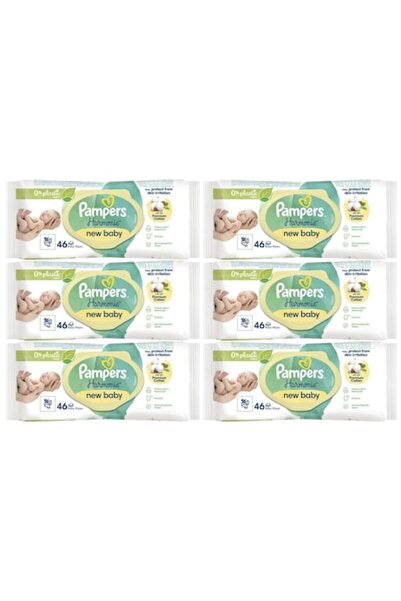 Pampers New Baby Wet Wipes Set 6 x 46 pcs
