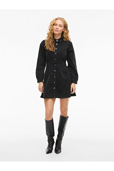 VILA Jeanskleid VISOL Kurzes