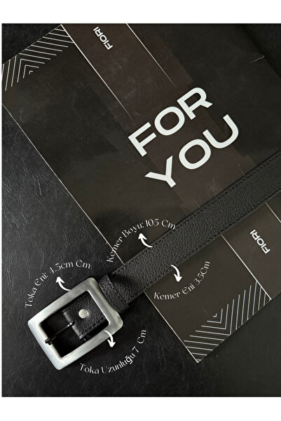 Fiori Blackened Square Gold Buckle Women's Trouser Belt, Coat Belt, Dress Belt, Shirt Belt