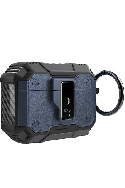 UnDePlus غطاء حماية لسماعات أبل إيربودز برو 3 مع قفل للإغلاق والفتح