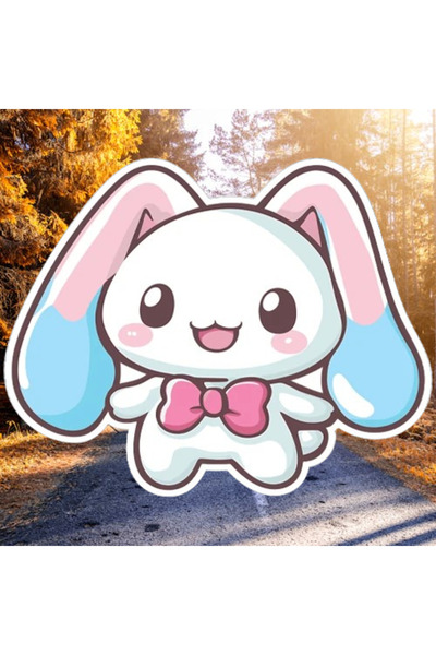 DODOMAR Tablă cu suport CINNAMOROLL Tablă tematică 35cm Decor pentru masă pentru ziua de naștere