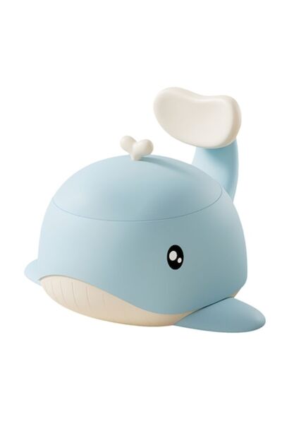 BiXXBi Premium Children's Potty - Whale Design, Pale Blue