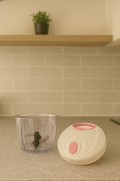 MEYA PİNE Practical Stringed Handheld Rondosu 3-Blade Large Size Chopper | Chopper 3-Blade Pull and Drop Handheld Rotary Cutter