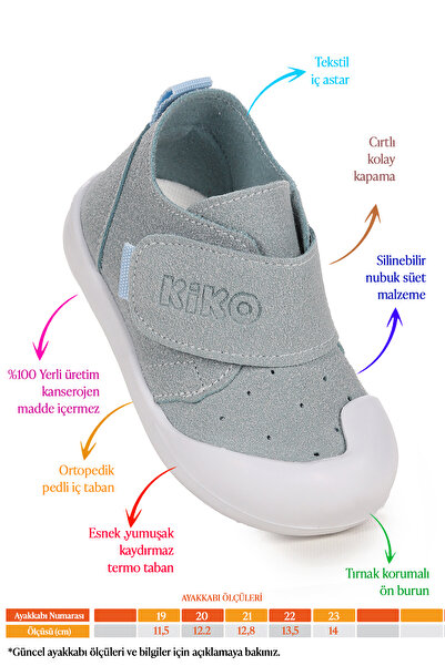 Kiko Kids Rosie First Step Velcro Baby Girl Casual Shoes