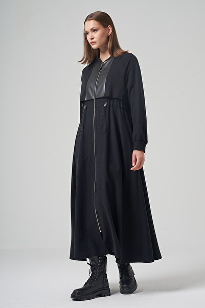 Ceremony Anjelik Front Zipper Cap Jacket 6825 Black