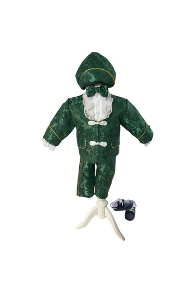 Botez Costum baietel Teodor - verde