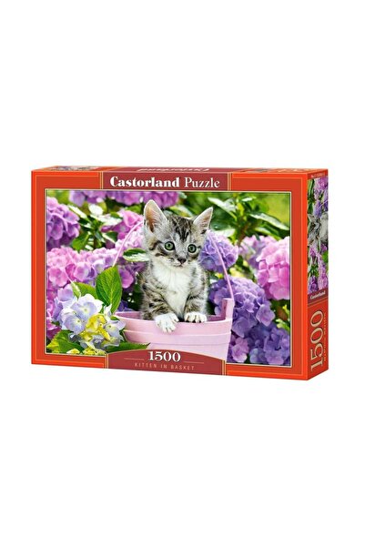 Castorland Puzzle 1500 piese Pisicuță în coș 152001