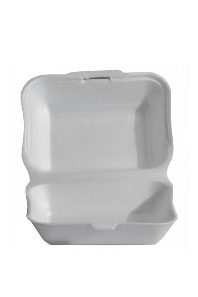 Sofipex Polystyrene hamburger container, 100 pcs/set.