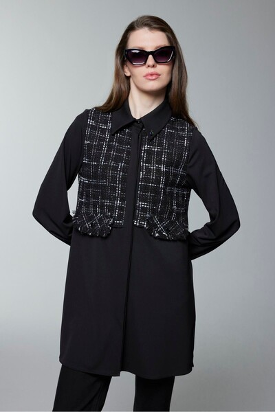 Zühre Tweed Patterned Tunic