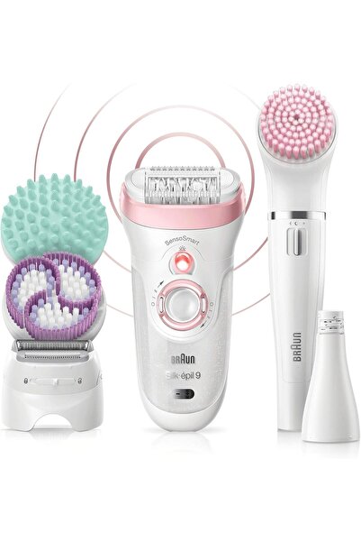 Braun Silk-épil Beauty Set 9 9-995 Deluxe 9-in-1 Wireless Wet&Dry Epilator Kit