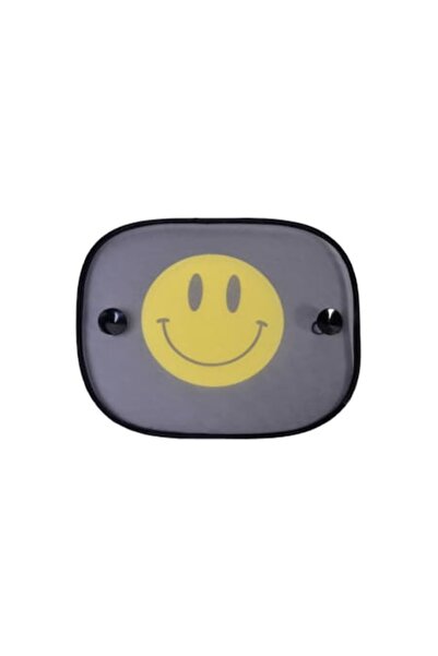 Mad Set de 2 parasolare auto cu ventuză, imprimeu cu zâmbete, 44x36 cm, multi...