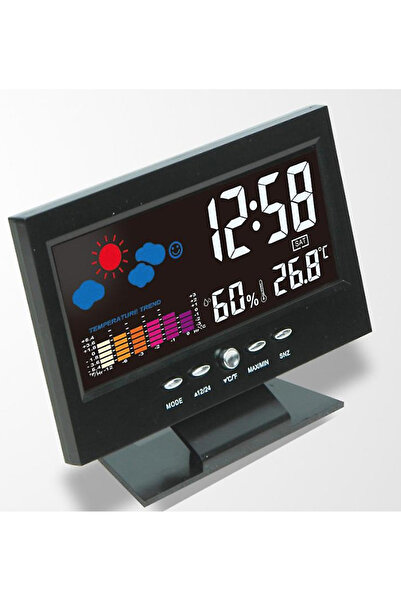 BASHAR Digital Clock with Thermometer and Display model 8082T
