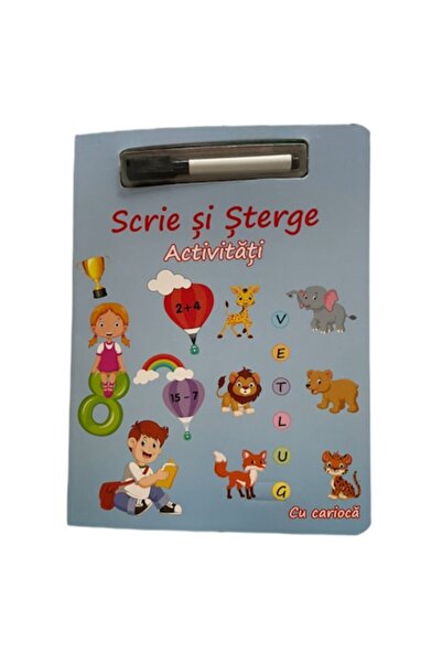 Mad illustrated workbook with write-and-erase activities, complete set with marker