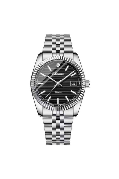 Chenxi Ceas bărbătesc BinBond 004D argintiu-negru – multifuncțional, design b...