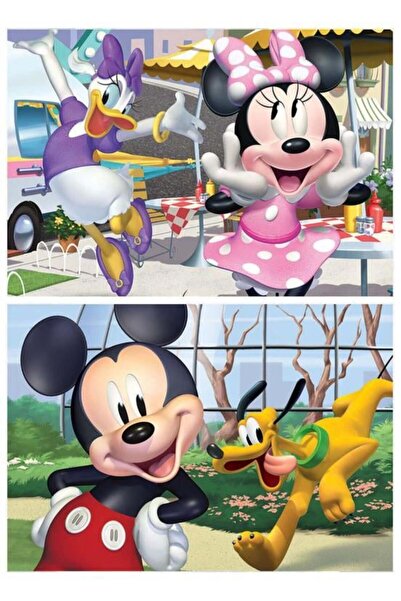 EDUCA Puzzle 2 x 25 piese din lemn Mickey și prietenii 18876