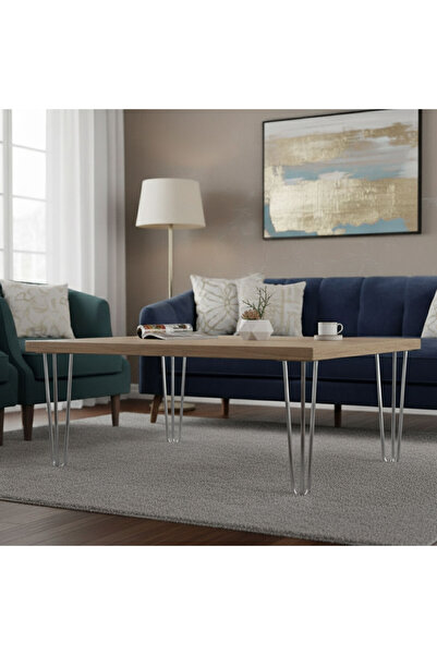 Badem10 Seagull 41 cm Chrome Set of 4 Silver Metal Coffee Table and Table Leg Set Furniture Support Riser Leg Set