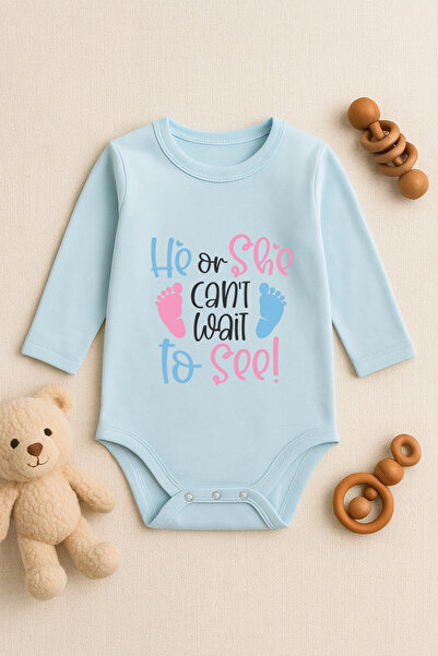 SVART WEAR Cute Baby Bodysuit with Printed Text and Snap Fasteners