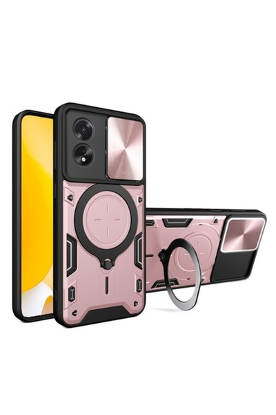 Techsuit Carcasă pentru Oppo A18/A38 CamGuard Pro L88 - Oțel inoxidabil, Auri...