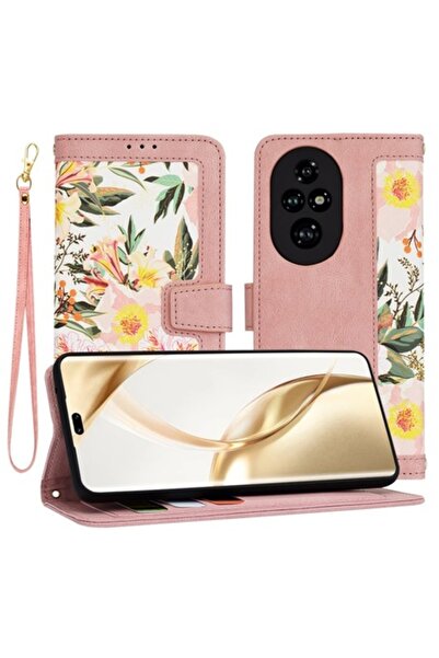 Petite Tuds Husă de înaltă protecție pentru Honor 200 Pro, Petite Tuds, B23, piele ecologică, Sweetheart Soft Rose