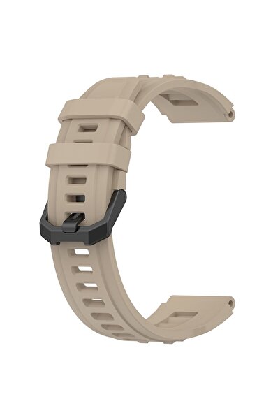 Juls Strap for Amazfit T-Rex Ultra (R44), Polyurethane, Techsuit Watchband W067, Beige