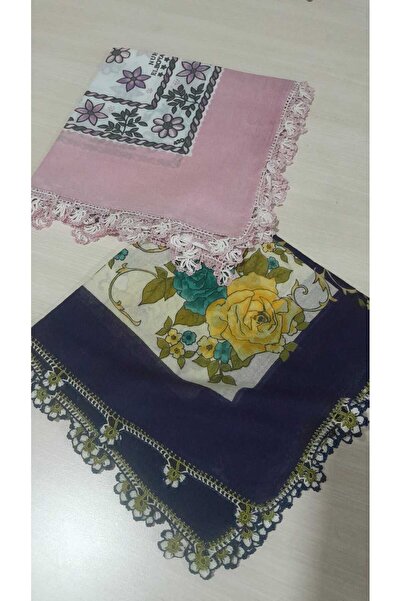 Papatyam قطعتان من الكروشيه القطنية المصنوعة يدويًا بطول 90 سم // كروشيه يمني...