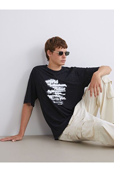 LC Waikiki Xside Crew Neck Printed Combed Cotton Men's T-Shirt