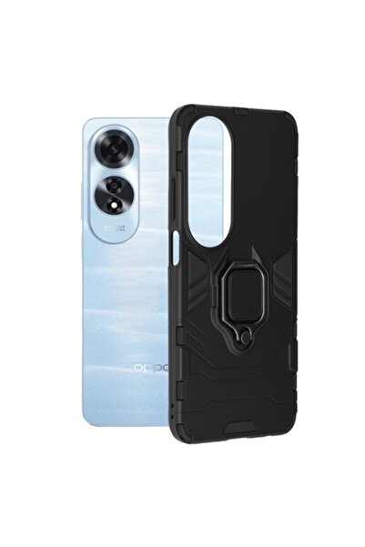 Techsuit Carcasă pentru OPPO A60 (Scut din silicon, Y61) - Metal, Negru