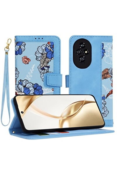 Techsuit Husă pentru Honor 200, FlipCraft, piele, albastru vibrant