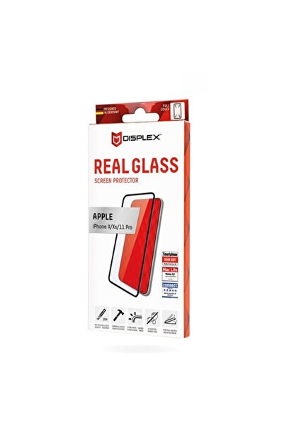 Displex Real Glass Full Cover Y32 Tempered Glass Screen Protector for iPhone ...