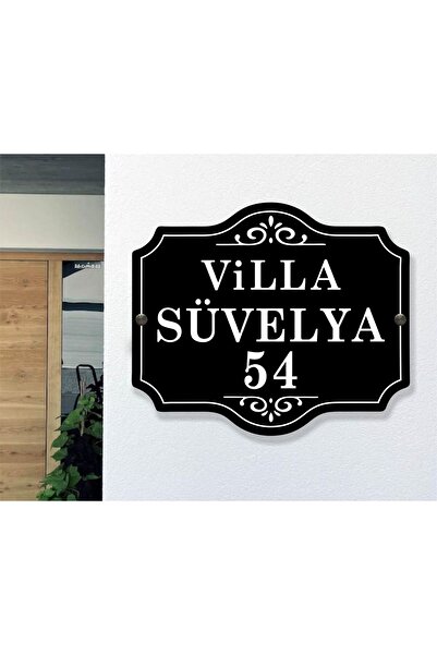 zafrakreklam Villa - Mülk Apartman İsimliği - Mülk Tabelası Alümünyum 50x42 cm