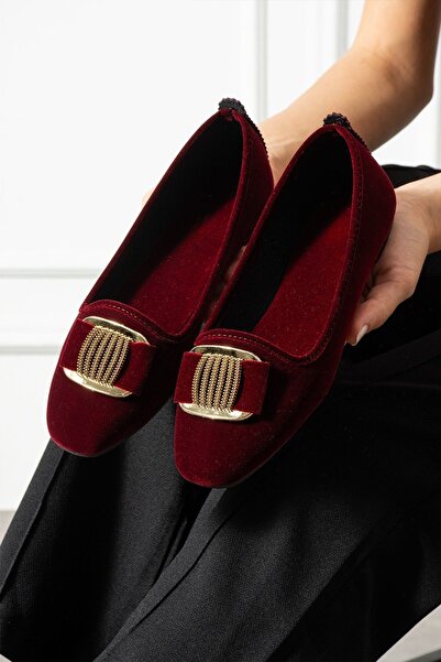 FUGA MODA Milo Bordo Gold Buckle Velvet Textured Elegant Engagement Dowry Bag Guest House Bag