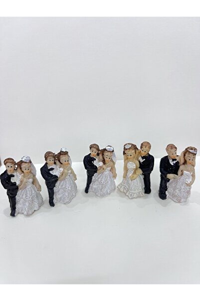 Melodisecil Gelin Damat mini biblo süslemelik Dekoratif
