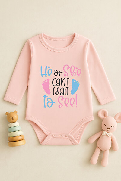 SVART WEAR Cute Baby Bodysuit with Printed Text and Snap Fasteners