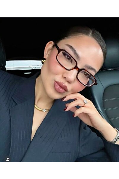 ZENIT نظارات ريت وين للنساء ذات نمط الفهد مستطيلة الشكل مع حماية من الضوء الأ...